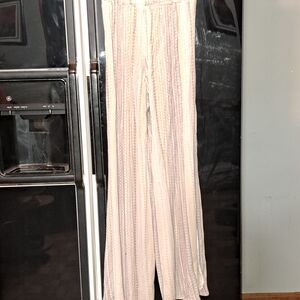 Rewash Cream Wide Leg Women's Pants